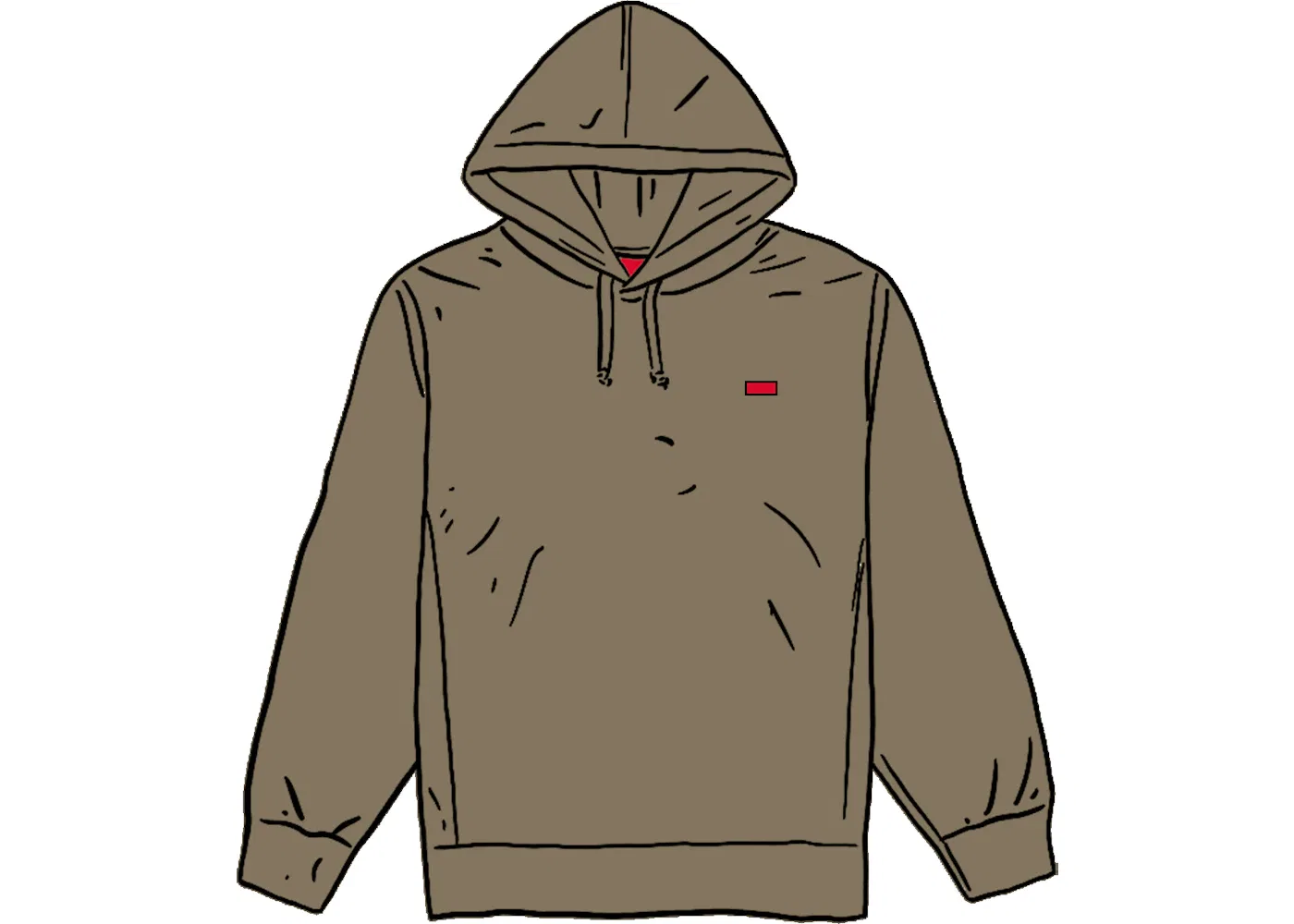 Мужской худи с логотипом Supreme, Light Olive