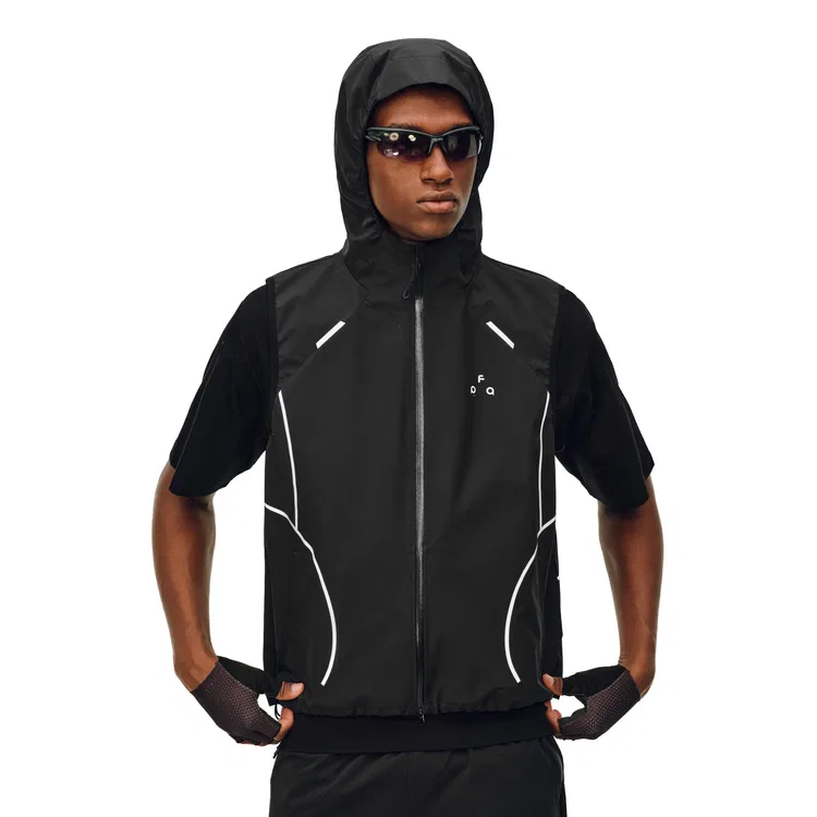Детская жилетка с капюшоном FPA, Black