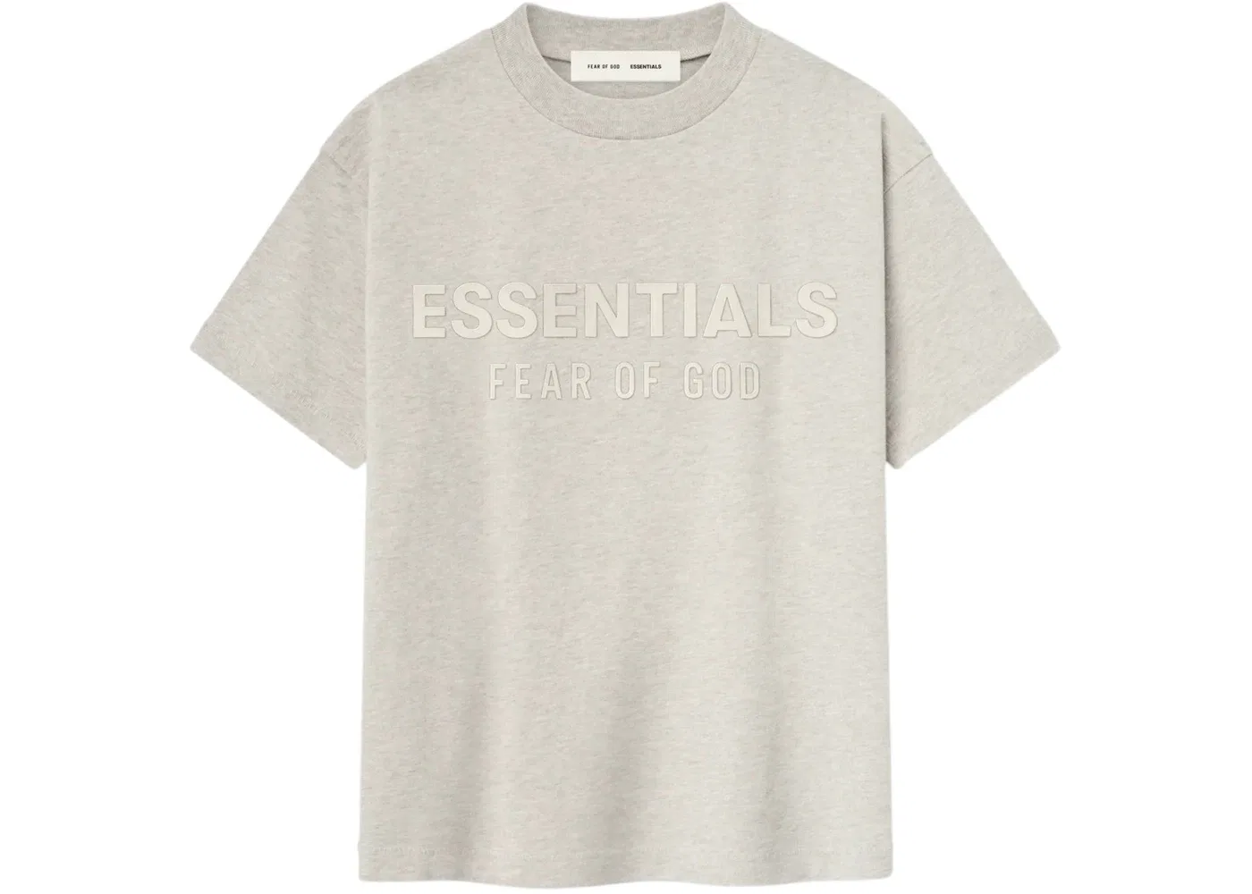 Детская футболка с принтом Essentials Tee Fear of God, Heather Stone