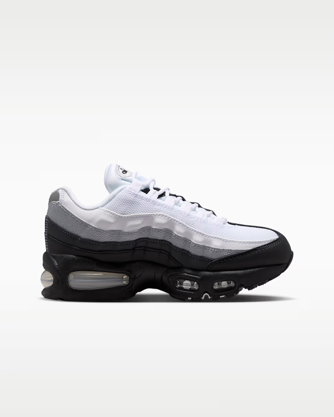 Кроссовки детские Nike Air Max 95 Big Bubble, белый/серый/чёрный — фото 2