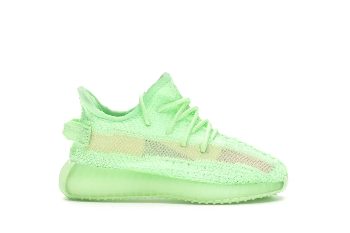 Детские кроссовки со светящимся дизайном Adidas Yeezy Boost 350 V2, Glow/Glow/Glow