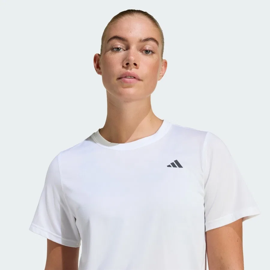 Футболка с круглым вырезом Performance Workout Essentials, adidas, Белый — фото 4