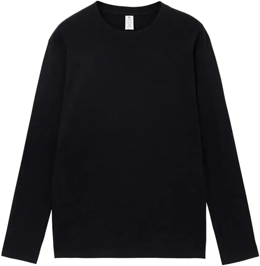 Мужская хлопковая футболка с круглым вырезом Solid Color, Navy Blue — фото 2