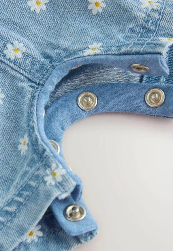 Комплект из топа и шорт с цветочным принтом Regular fit 2 piece set - body Next, Denim Blue Daisy, голубой — фото 3
