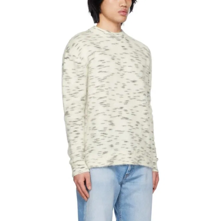 Мужской свитер с круглым вырезом Acne Studios, White — фото 4