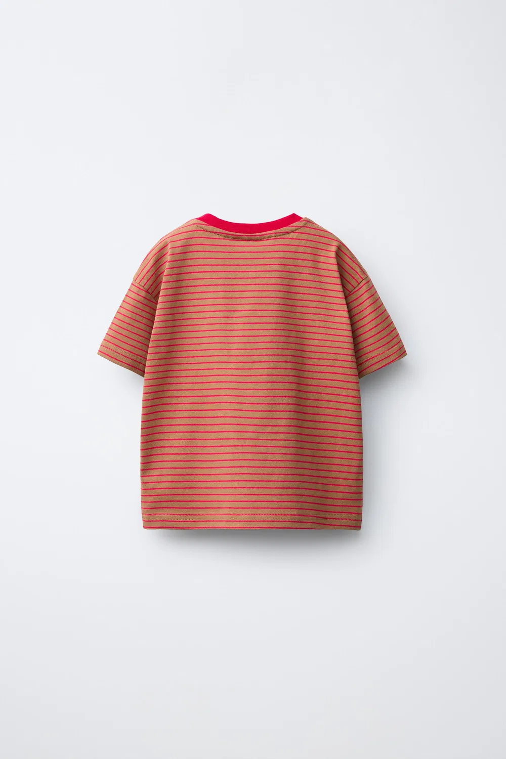 Полосатая футболка PUKAS SURF ZARA, Brick — фото 2