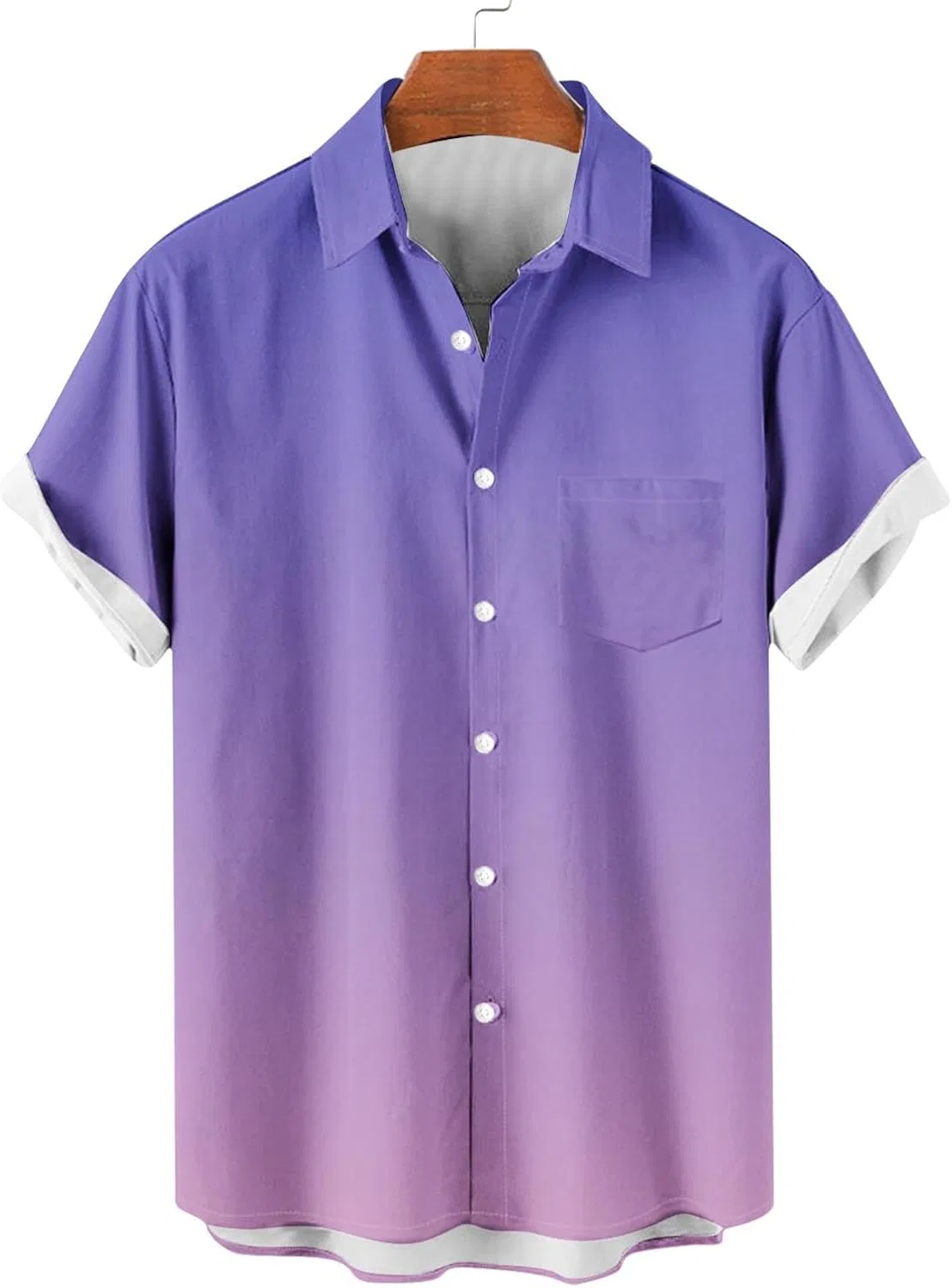 Мужская футболка с градиентом Loose Fit, Purple — фото 2