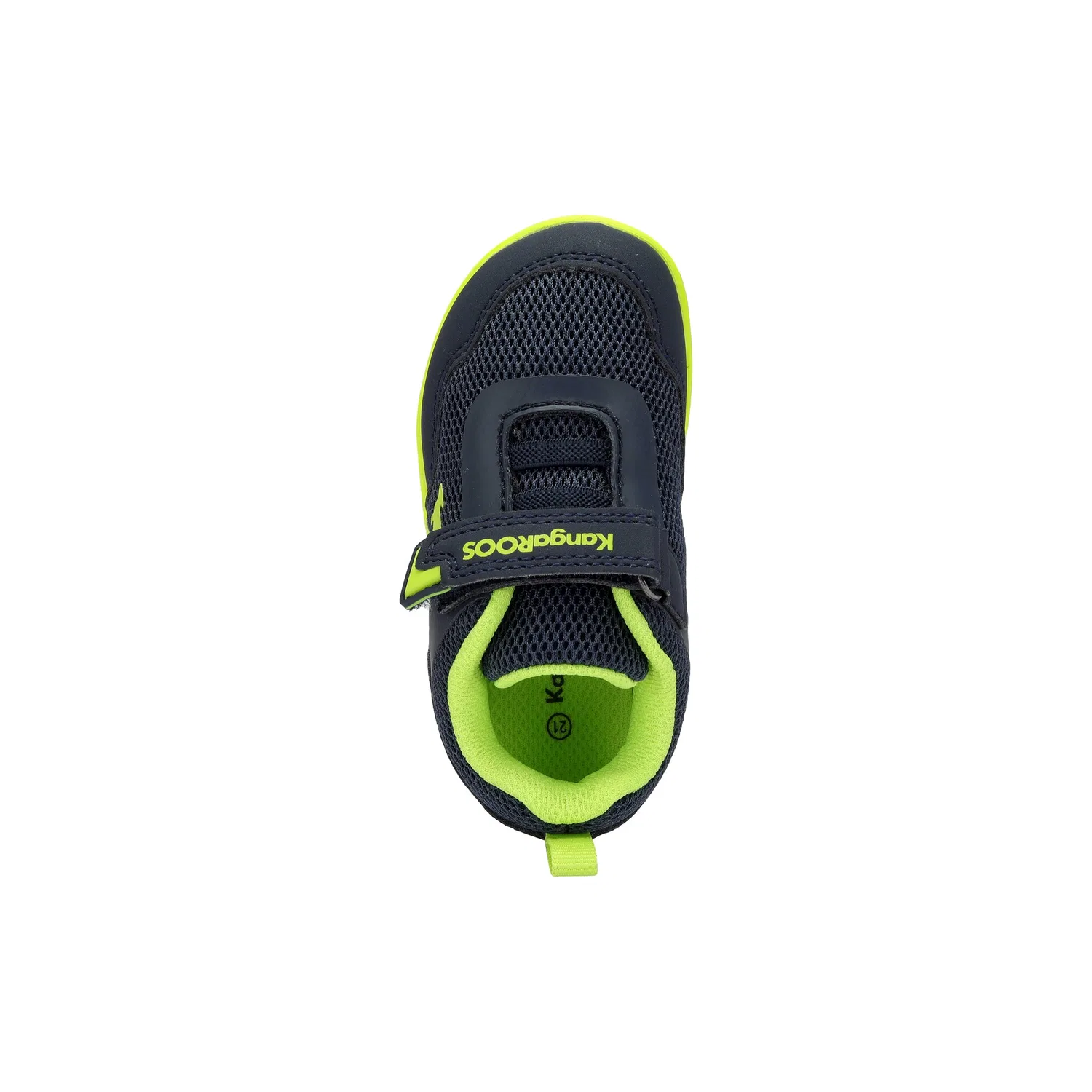 Детские кроссовки с технологией ROOSFIT KangaROOS, Dark Navy/Lime — фото 4