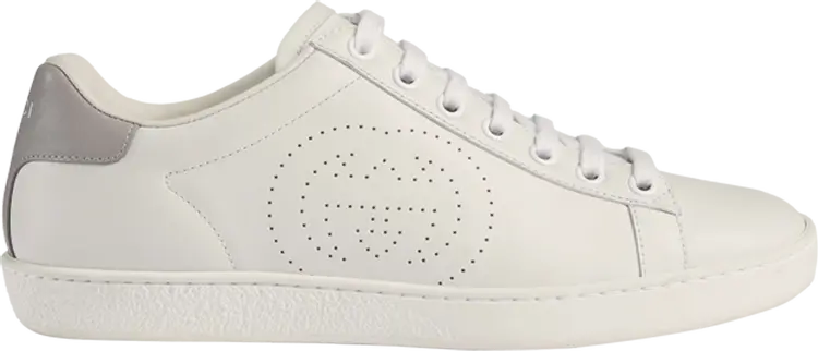 Кроссовки Gucci Wmns Ace Interlocking G - White Grey, белый