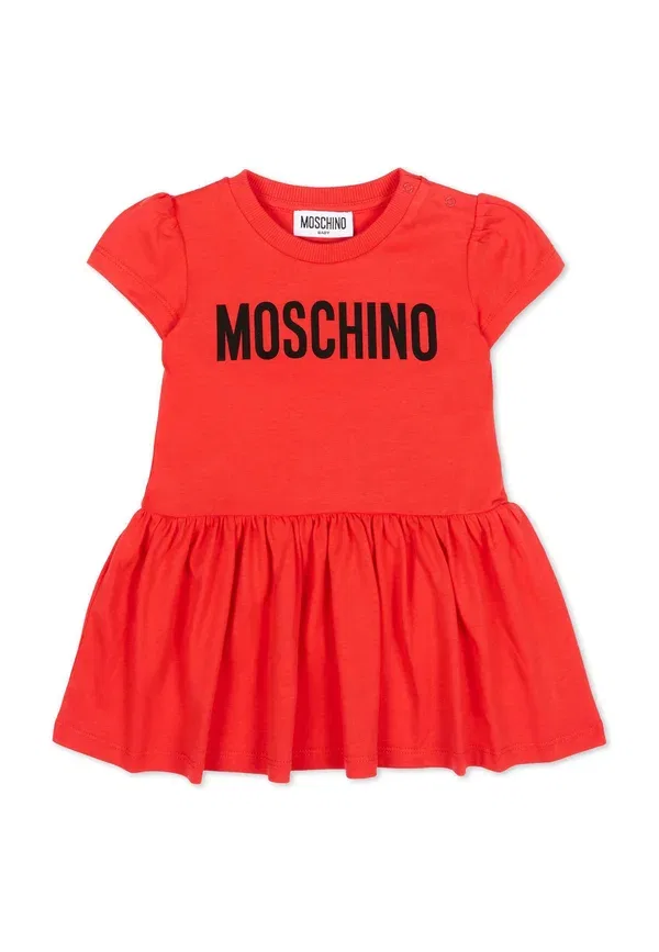 Трикотажное платье Moschino, красный