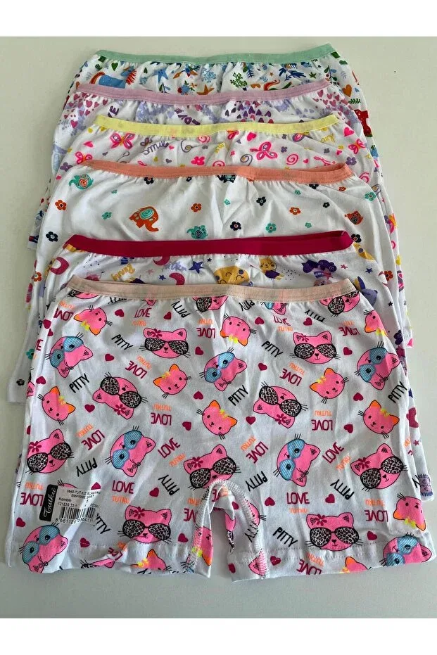 Детские боксеры для мальчиков с принтом 6 шт H&S Store, Flower Pattern