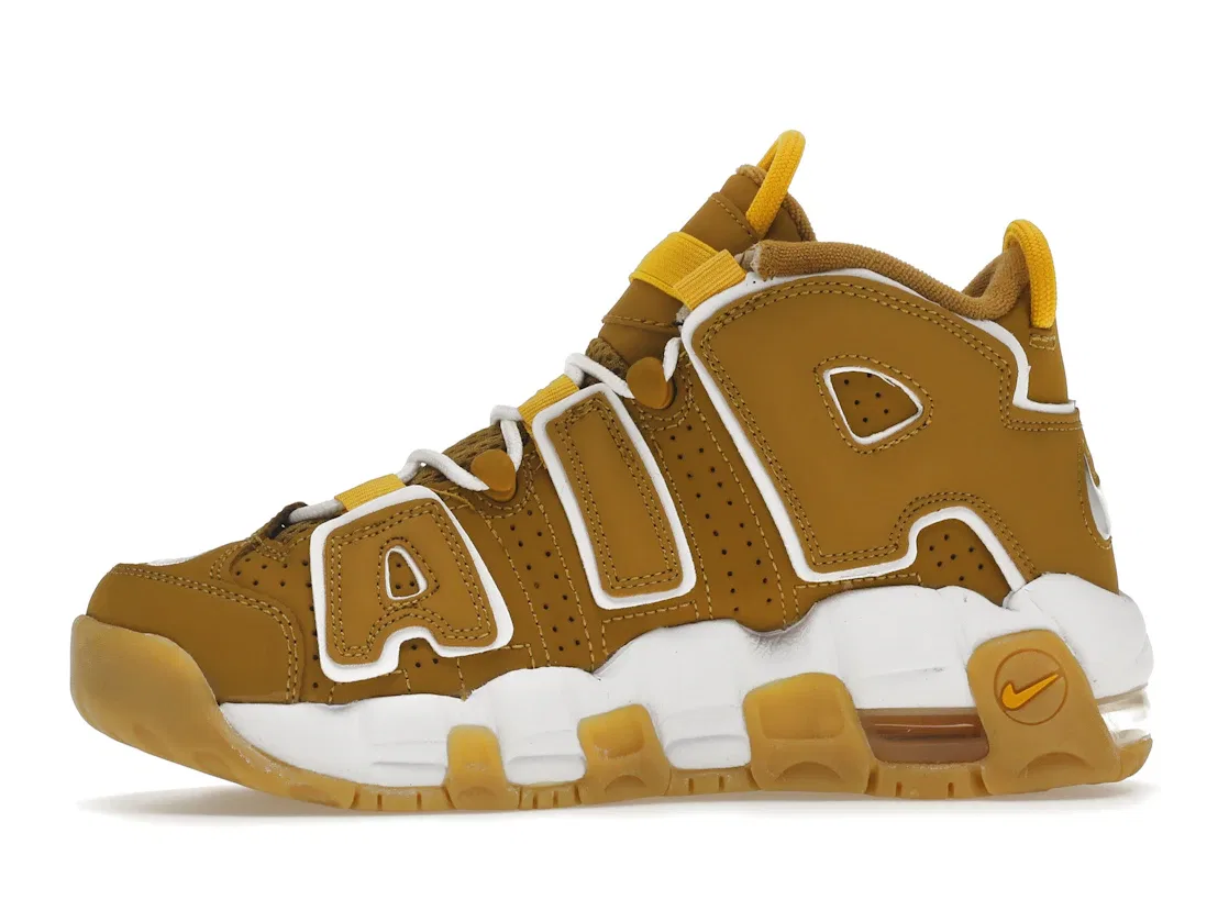 Детские кроссовки Lifestyle с полноразмерной подушкой Max Air Nike Air More Uptempo Nike, Wheat/Wheat/White — фото 3