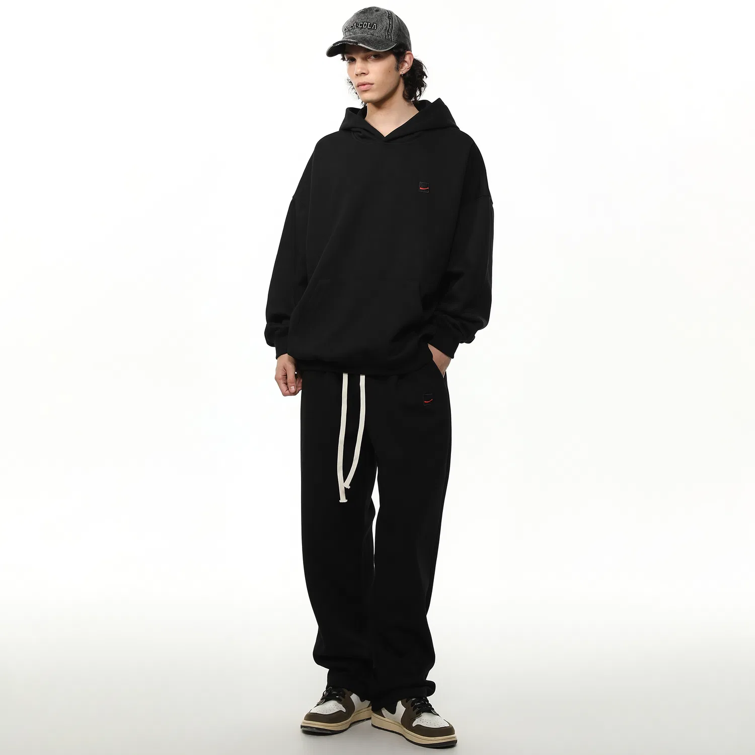 Детский комплект свитшотов с принтом Coca-Cola, модель Coca Cola Sweatshirt Set Unisex, Coca-Cola, Black — фото 4