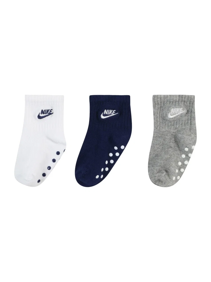 Носки Nike Sportswear 'Core Futura' в синем, сером и белом цветах — фото 3