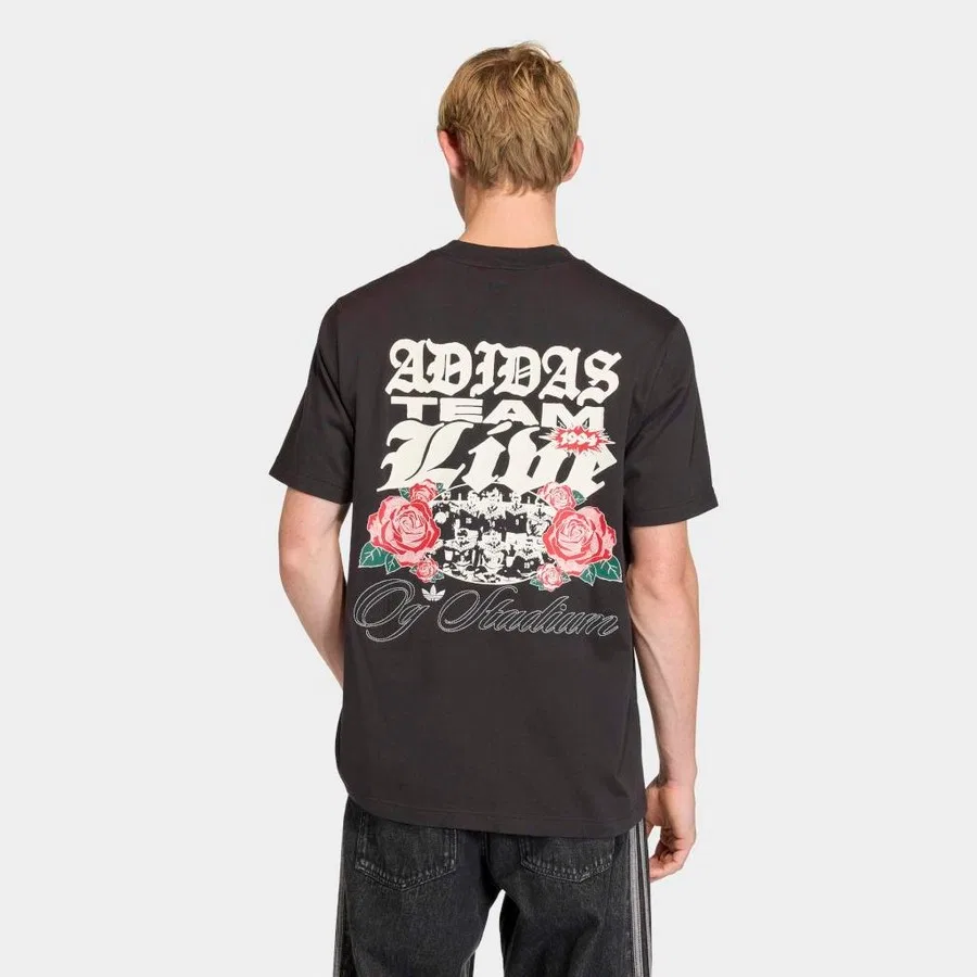 Футболка спортивная с коротким рукавом Gfx T adidas, Черный — фото 3