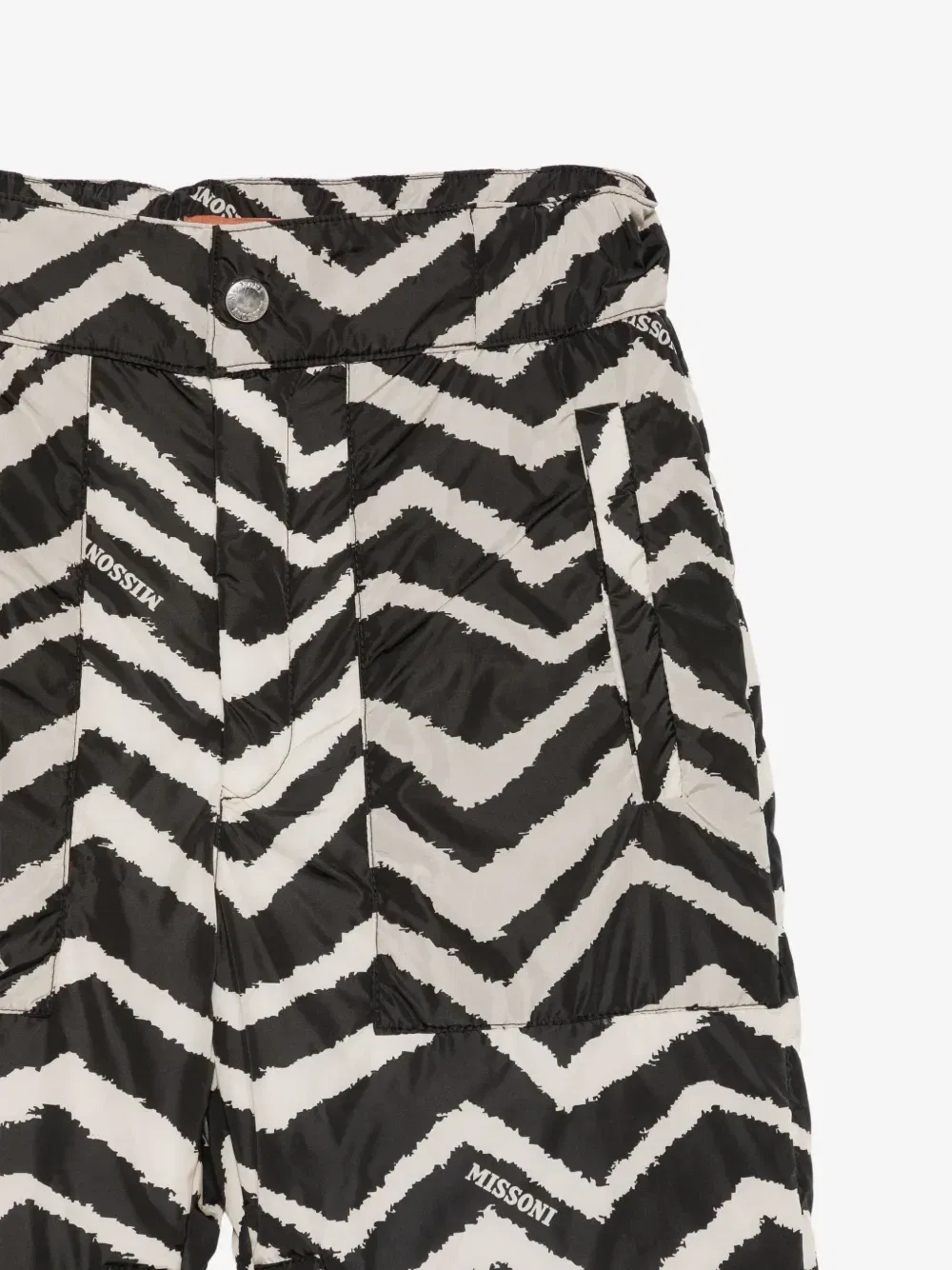 Лыжные штаны с зигзагообразным принтом Missoni Kids, черный — фото 3