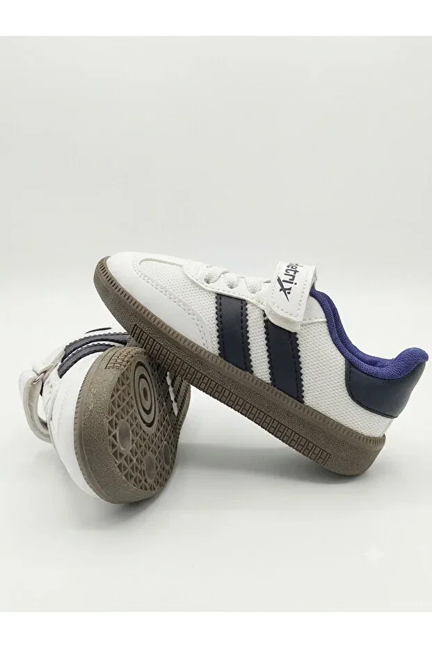 Детские кроссовки для девочек текстильные с липучками Hetrix, Navy Blue