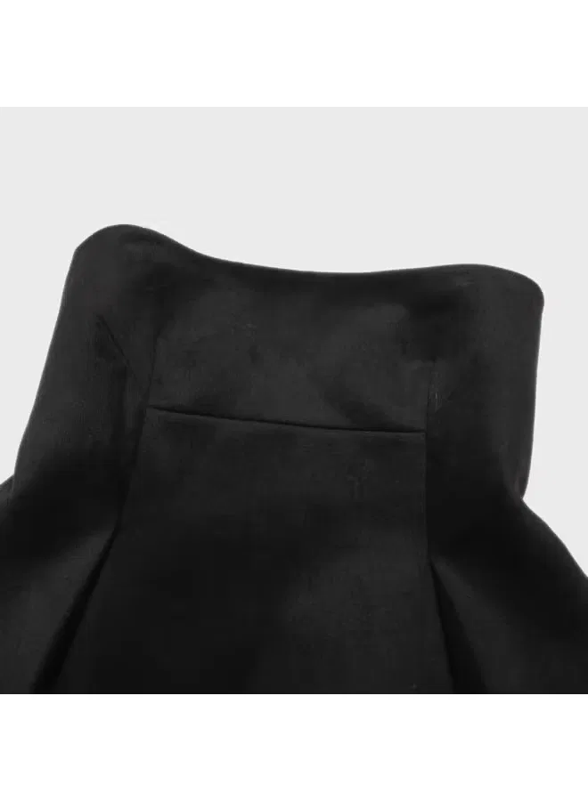 Блузка с запахом и открытыми плечами Zara, черный — фото 4
