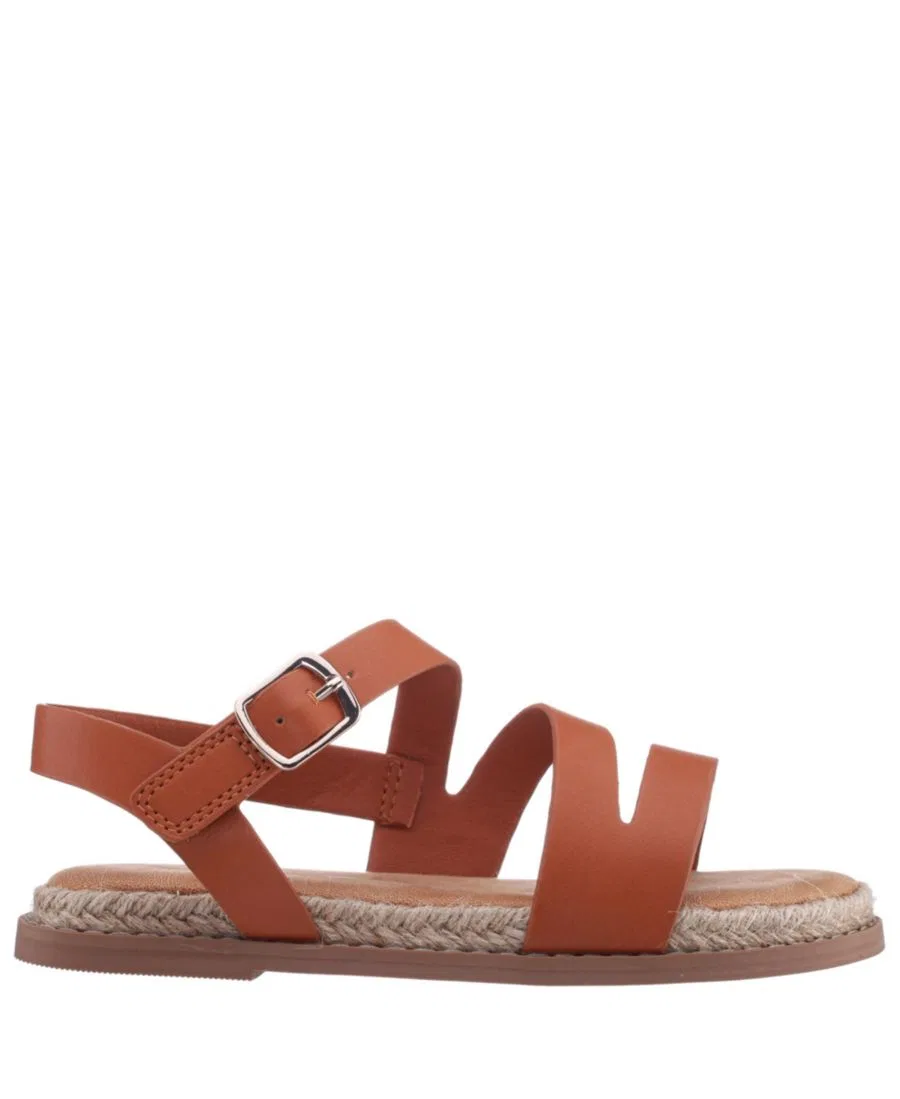 Сандалии Flat Sandal с круглым носком и регулируемым ремешком Nina, Tan — фото 2