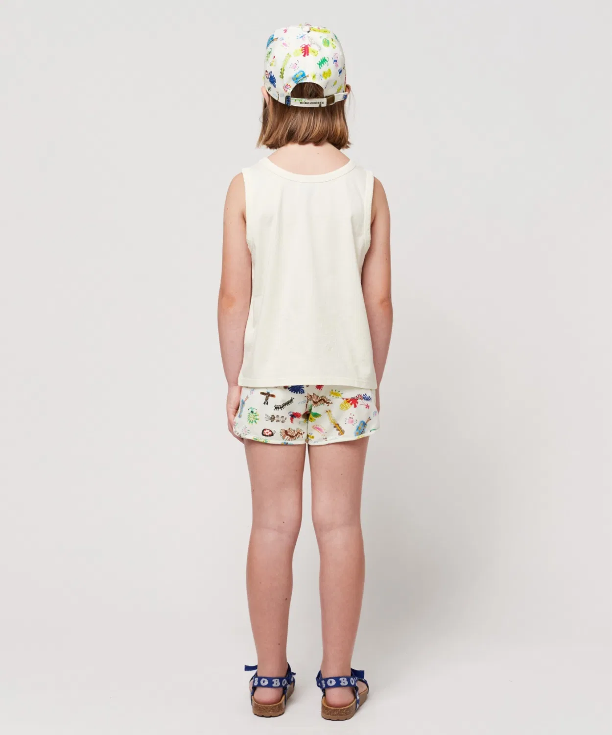 Детские шорты с принтом Funny Insects BOBO CHOSES, Off White — фото 4