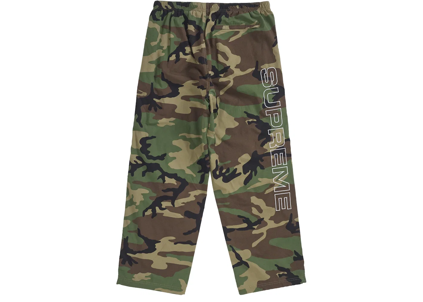 Мужские спортивные штаны из рипстопа с вышивкой Supreme, Woodland Camo — фото 2