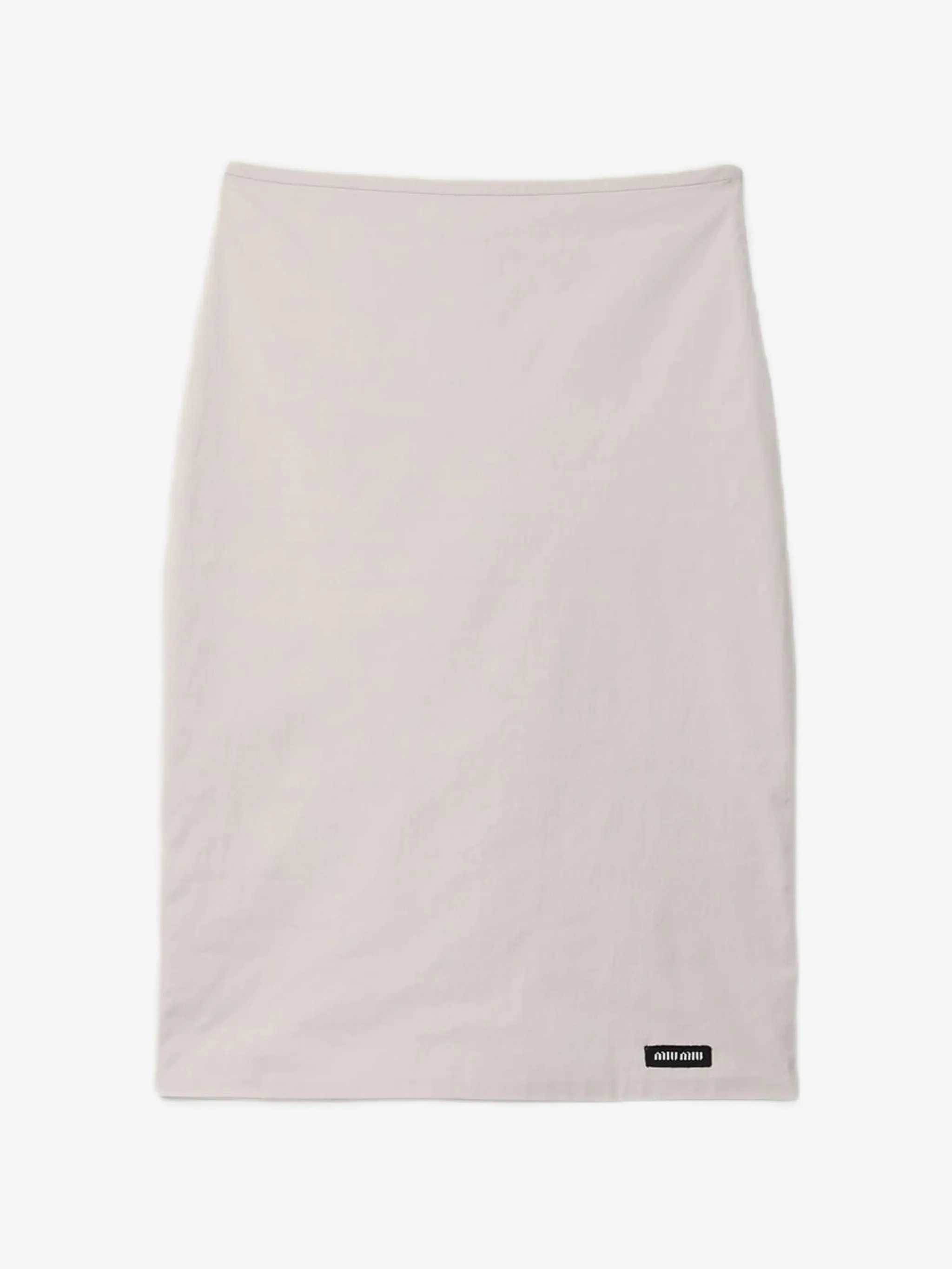 Юбка Miu Miu Stretch Poplin, белый — фото 2
