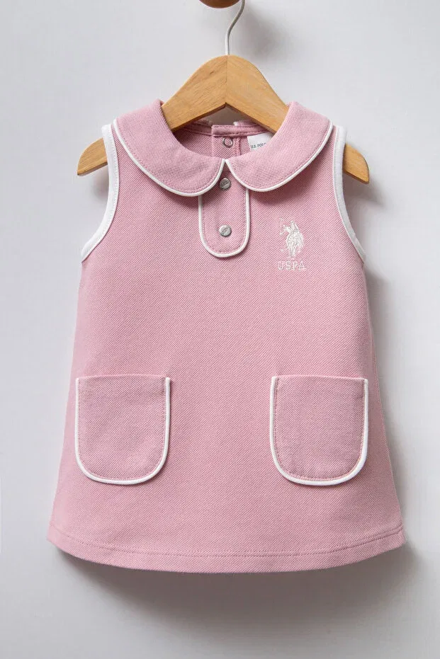 Детское платье для девочек без рукавов U.S. Polo Assn., Pink — фото 2