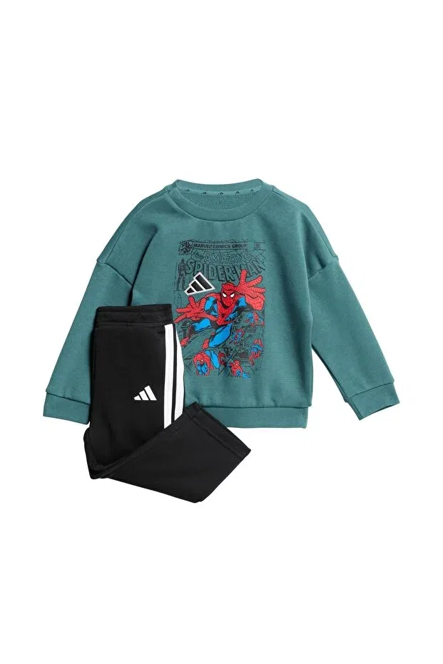 Детский спортивный комплект для мальчиков с принтом Adidas, Green