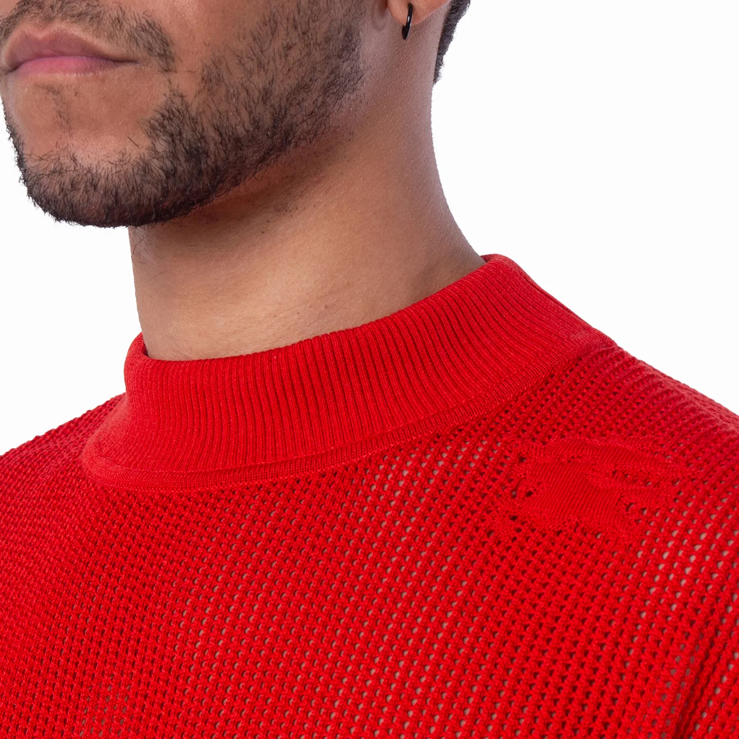 Свитер из шёлкового хлопка с сетчатой структурой EKD Silk Cotton Mesh Burberry, Pillar — фото 2