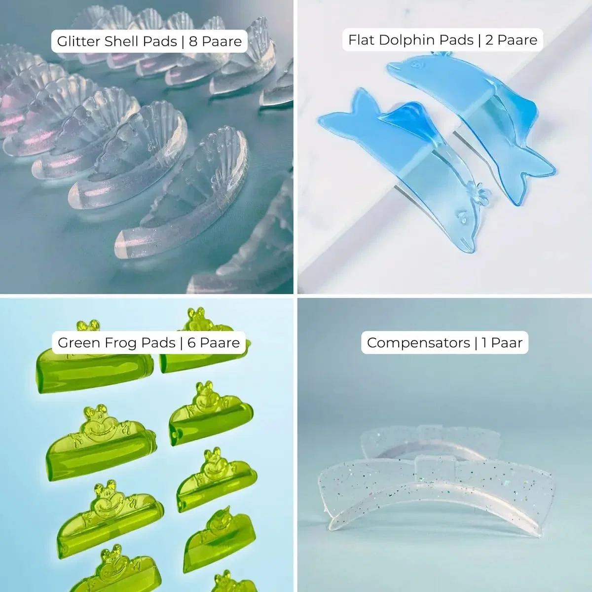 Набор для ламинирования ресниц Korean Lash Lift Kit Beamlight Lashes, 3 лосьона по 10 мл, пудра, подушечки, инструменты, Black — фото 3