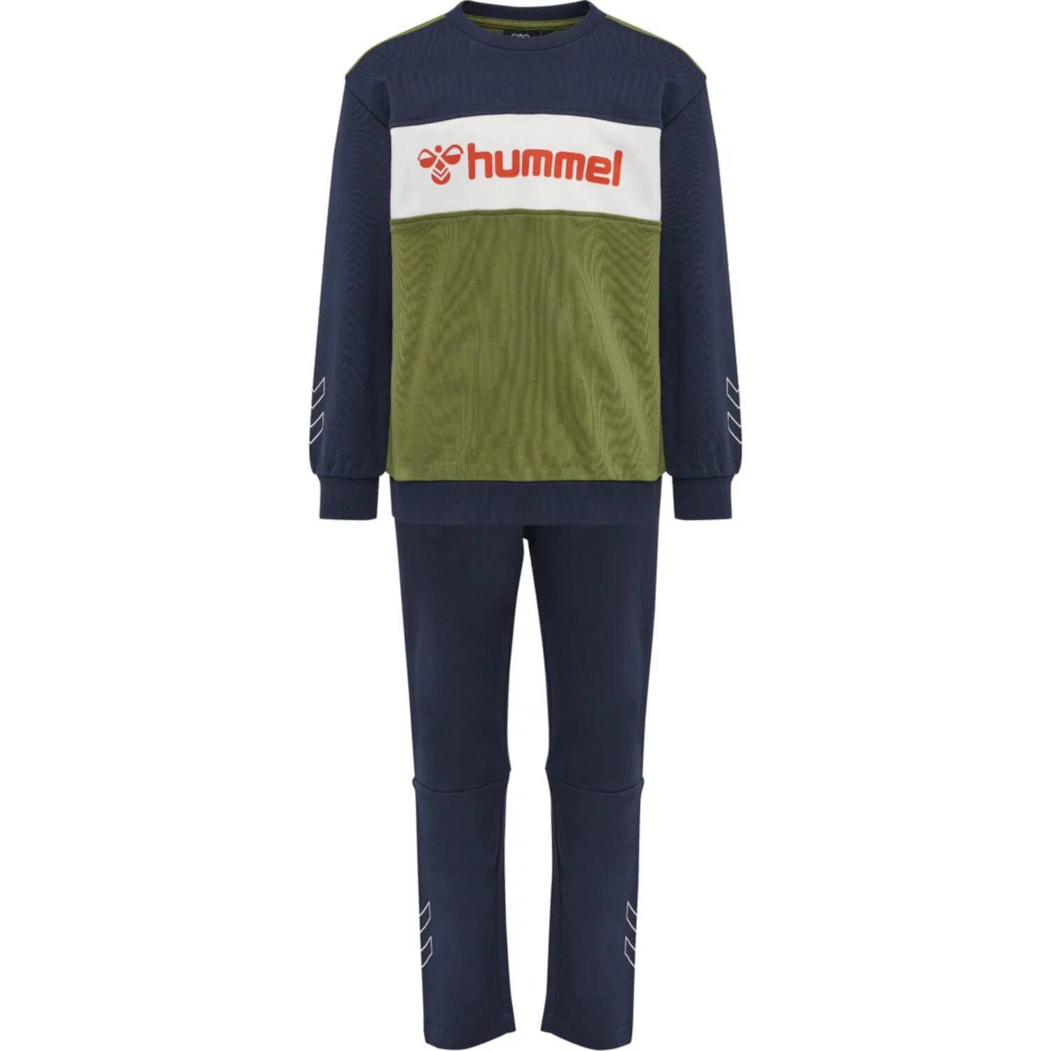 Детский спортивный костюм hmlBIRGER CREW SUIT Hummel, Темно-синий
