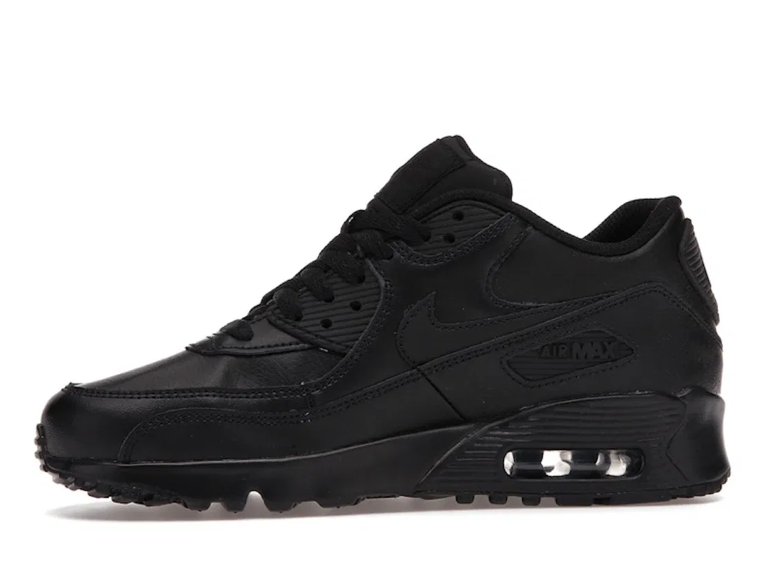 Детские кроссовки для мальчиков и девочек с амортизацией Nike Air Max 90, Black/Black — фото 3