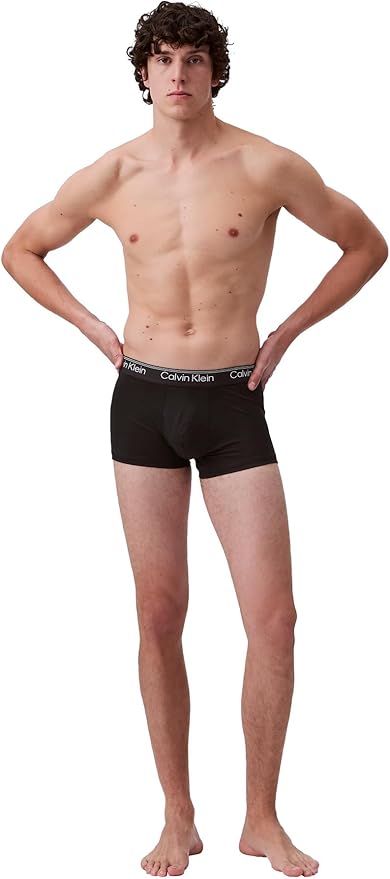 Комплект трусов Calvin Klein Underwear Microfiber Stretch, 3 предмета, черный/бежевый/серый — фото 3