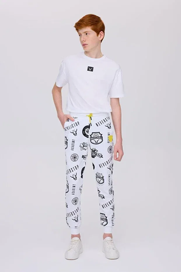 Детские спортивные штаны для мальчиков с принтом Nebbati, Patterned