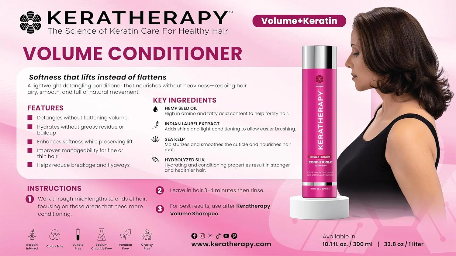 Кондиционер для объема Keratherapy Keratin Infused Volume Keratherapy — фото 3
