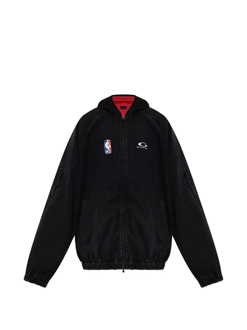 Куртка на молнии с капюшоном из коллаборации с NBA BALENCIAGA, черный