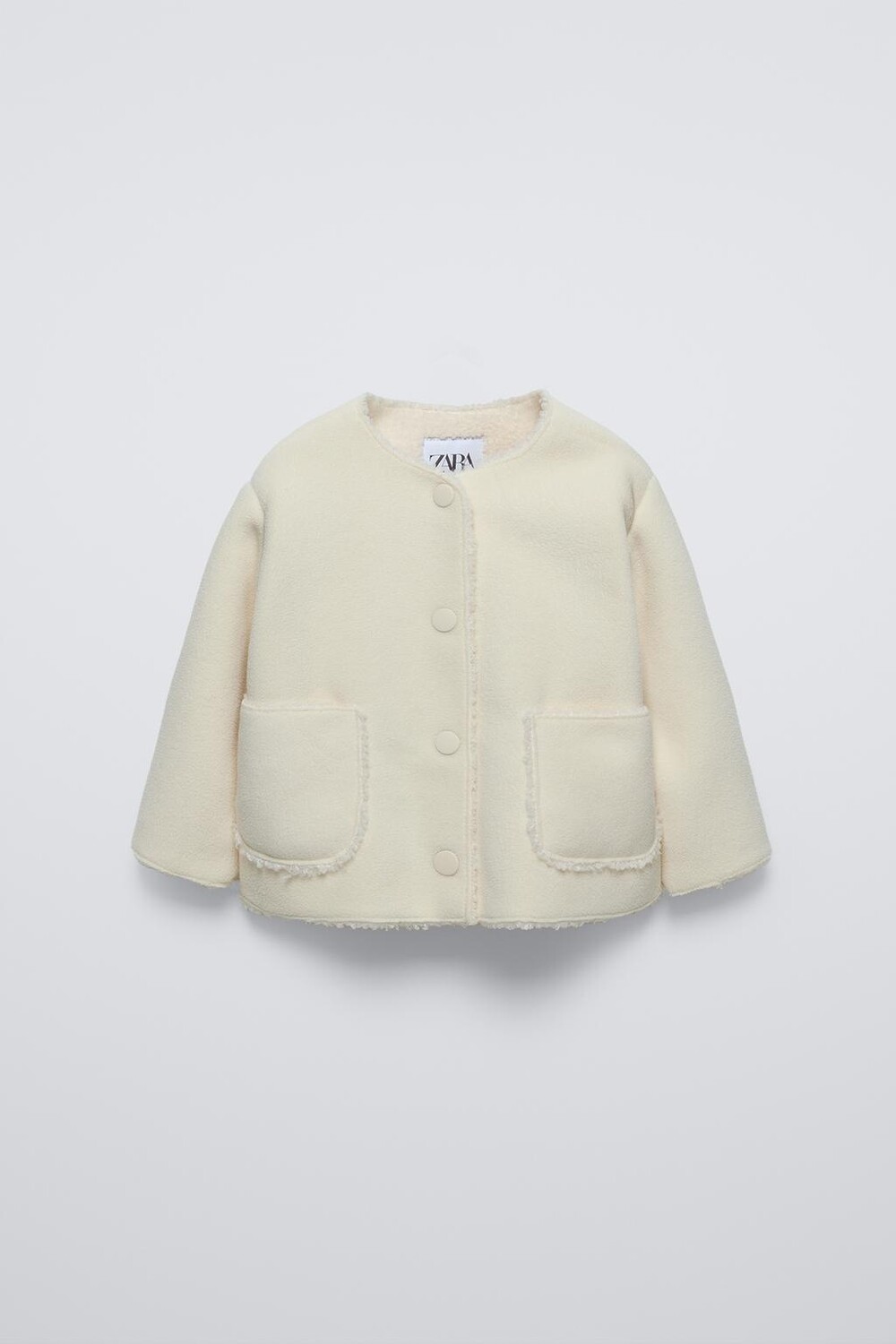 

Двухсторонняя куртка ZARA, экрю