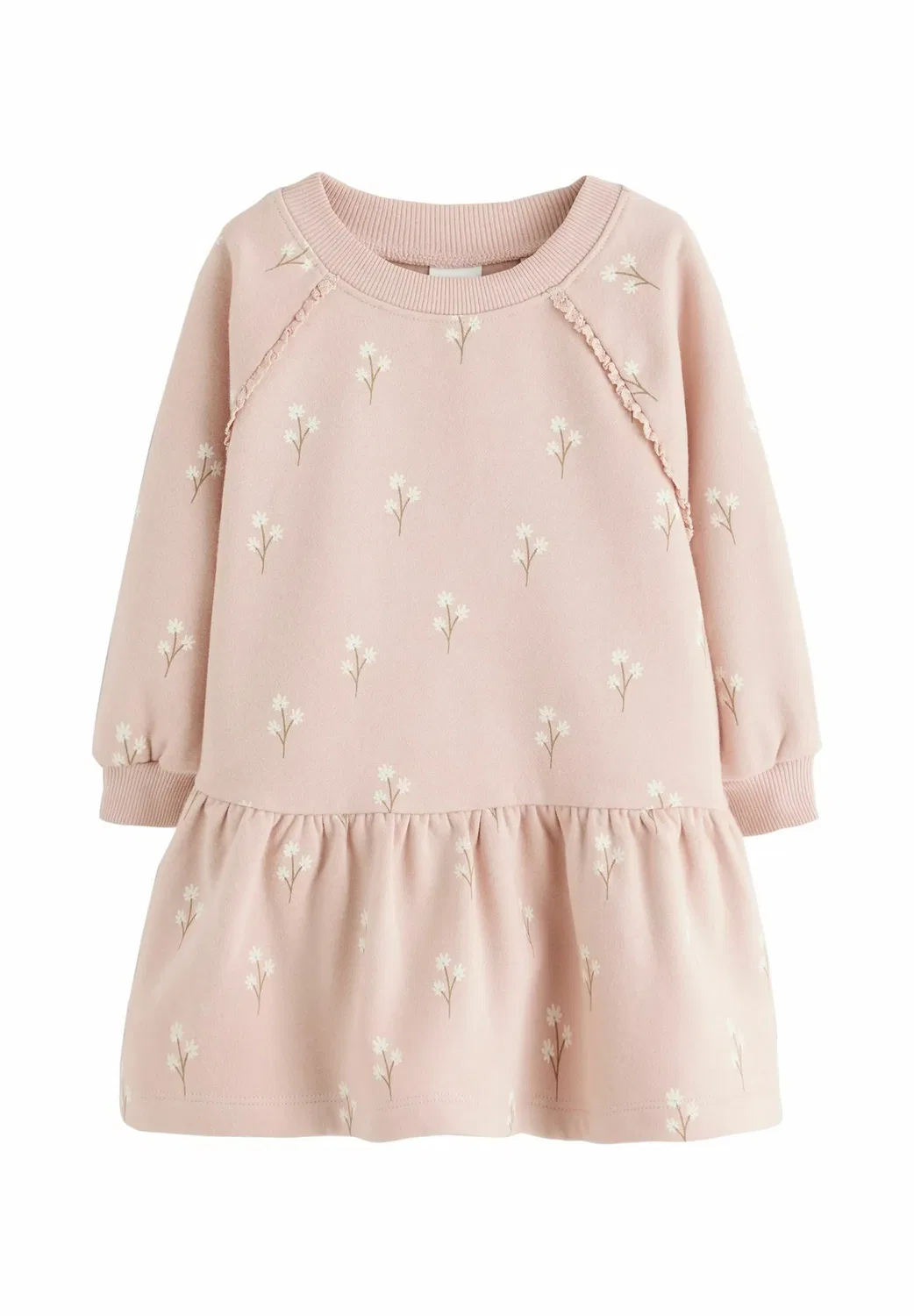 Обычный крой - повседневное платье Next, Cream Pink Ditsy Floral