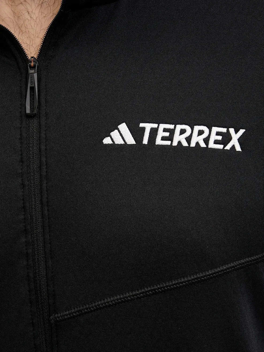 Флисовая куртка Terrex черная Adidas, черный — фото 4