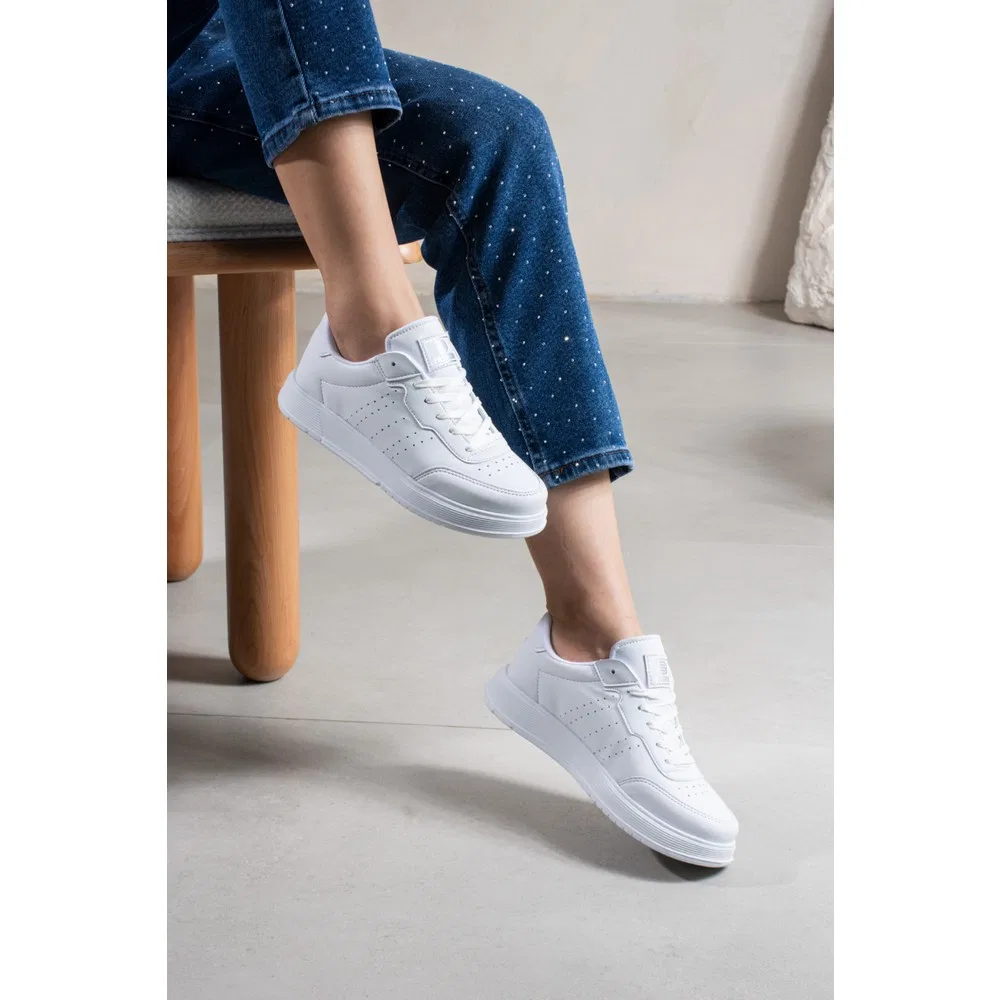 Детские спортивные кроссовки на шнуровке с плоской подошвой 158NAV Navi Shoes — фото 3