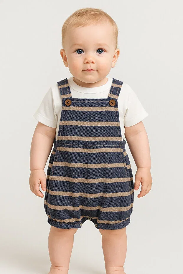 Детский комбинезон с коротким рукавом Bubito, Blue