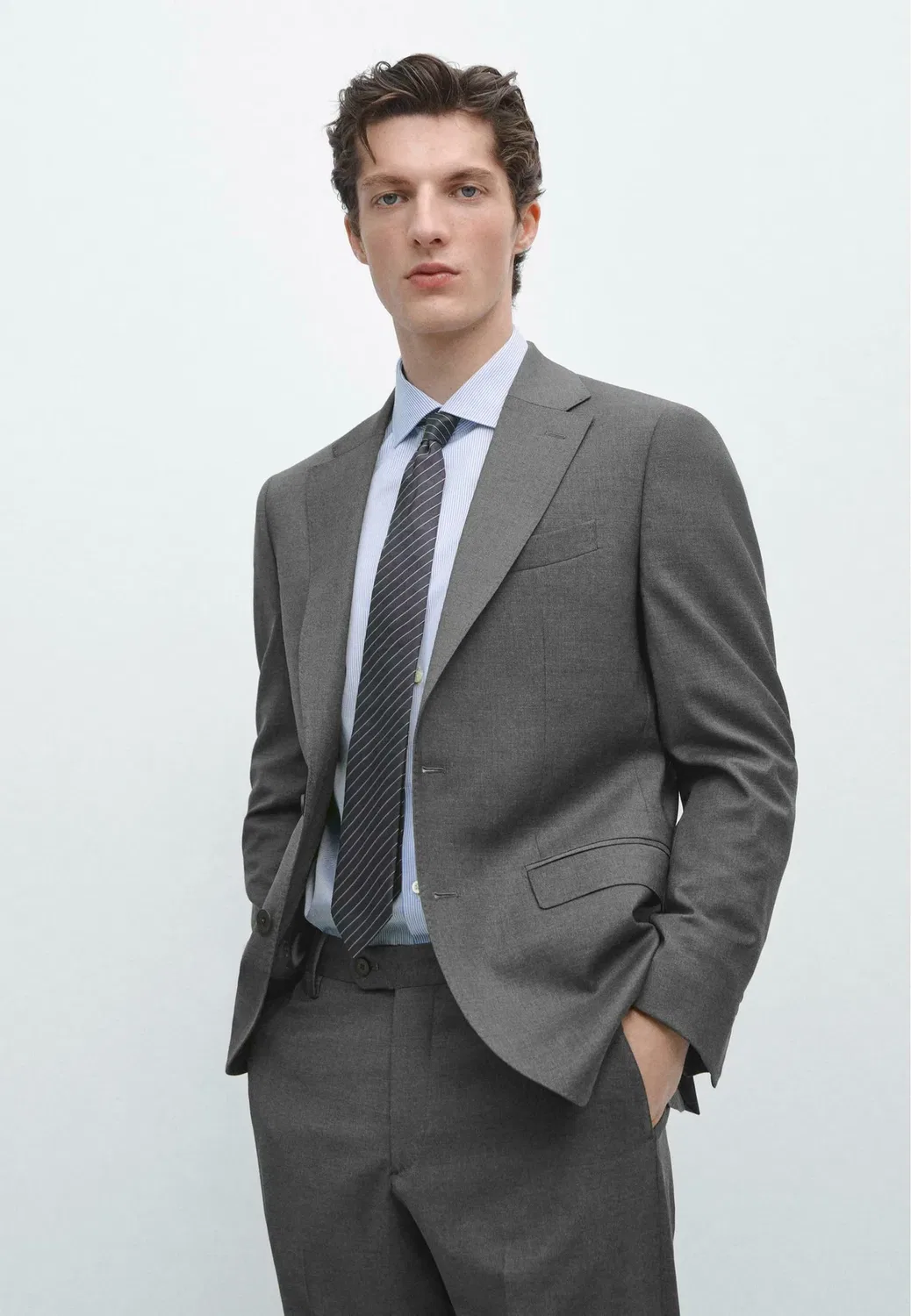Пиджак Massimo Dutti, Grey