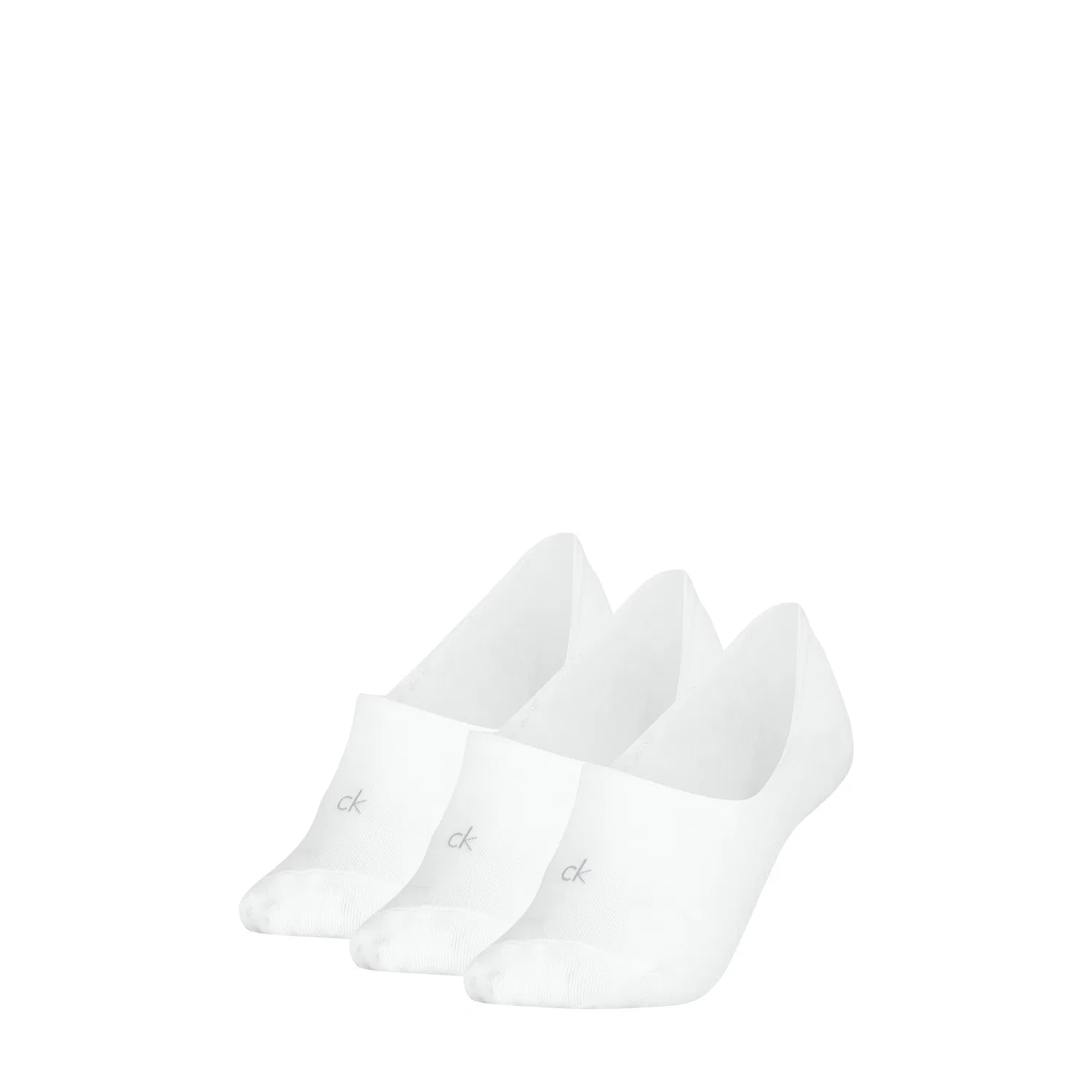 Женские следки с антискользящими вставками Calvin Klein, White