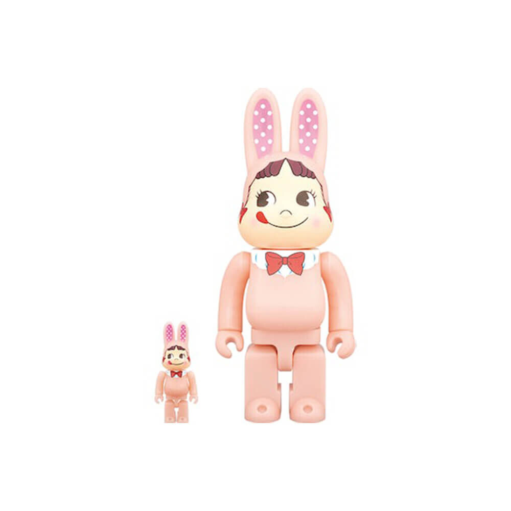 

Фигурка Bearbrick Rabbrick Costume Peko-chan 100% & 400% Set, розовый
