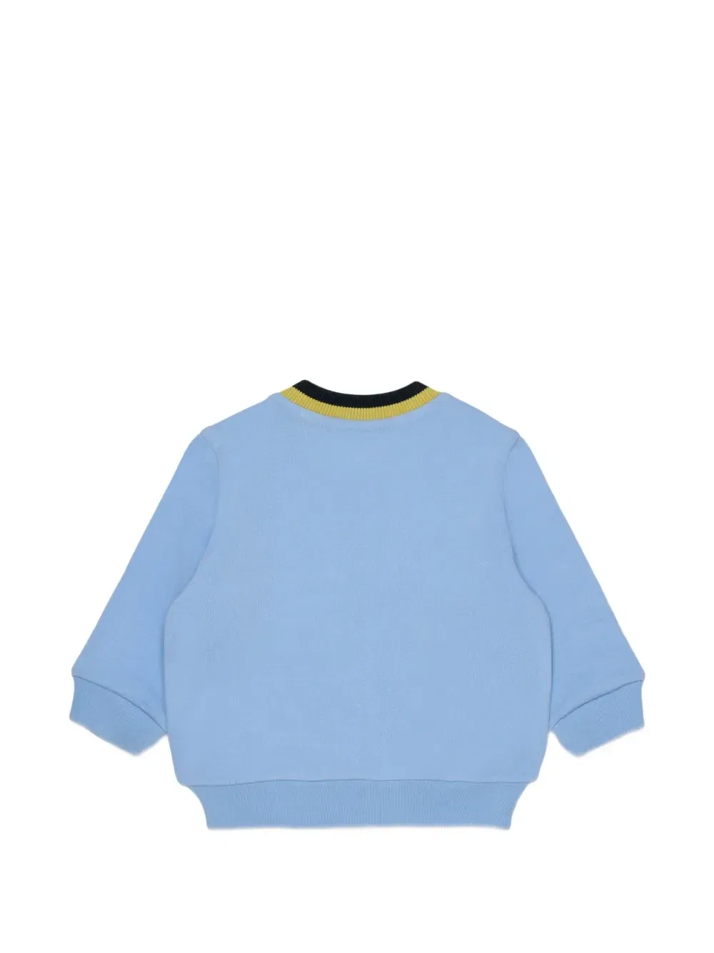 Худи на молнии с нашивкой-логотипом Marni Kids, синий — фото 2