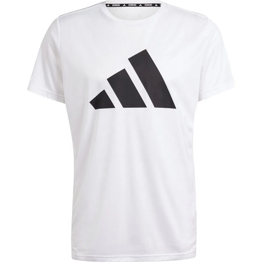 Спортивная футболка с принтом Run It Tee adidas, Белый
