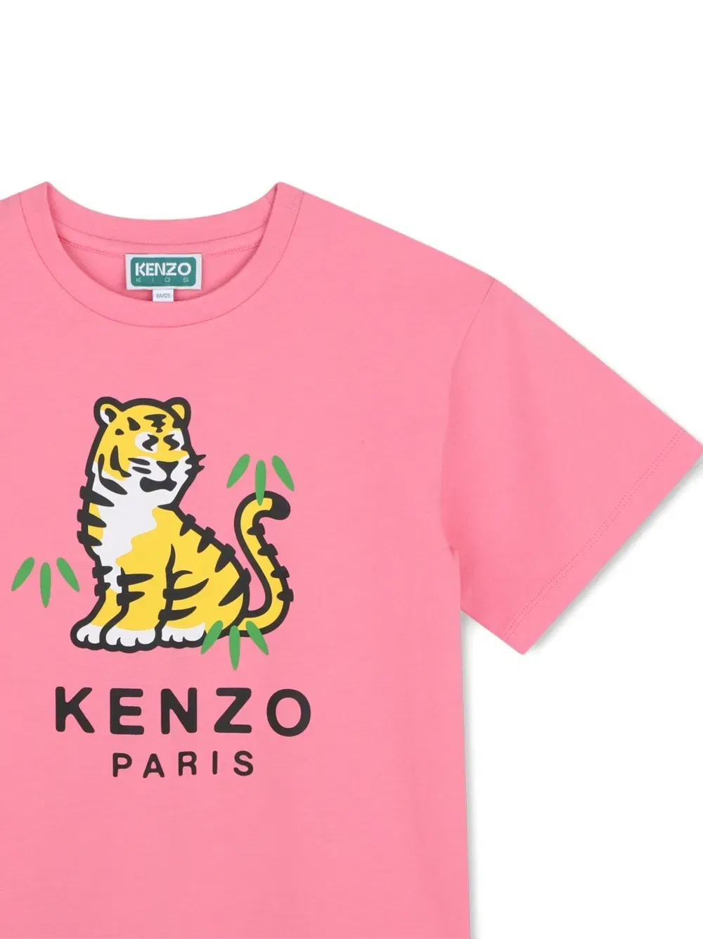 Футболка с логотипом и принтом Tiger Kenzo Kids, розовый — фото 3