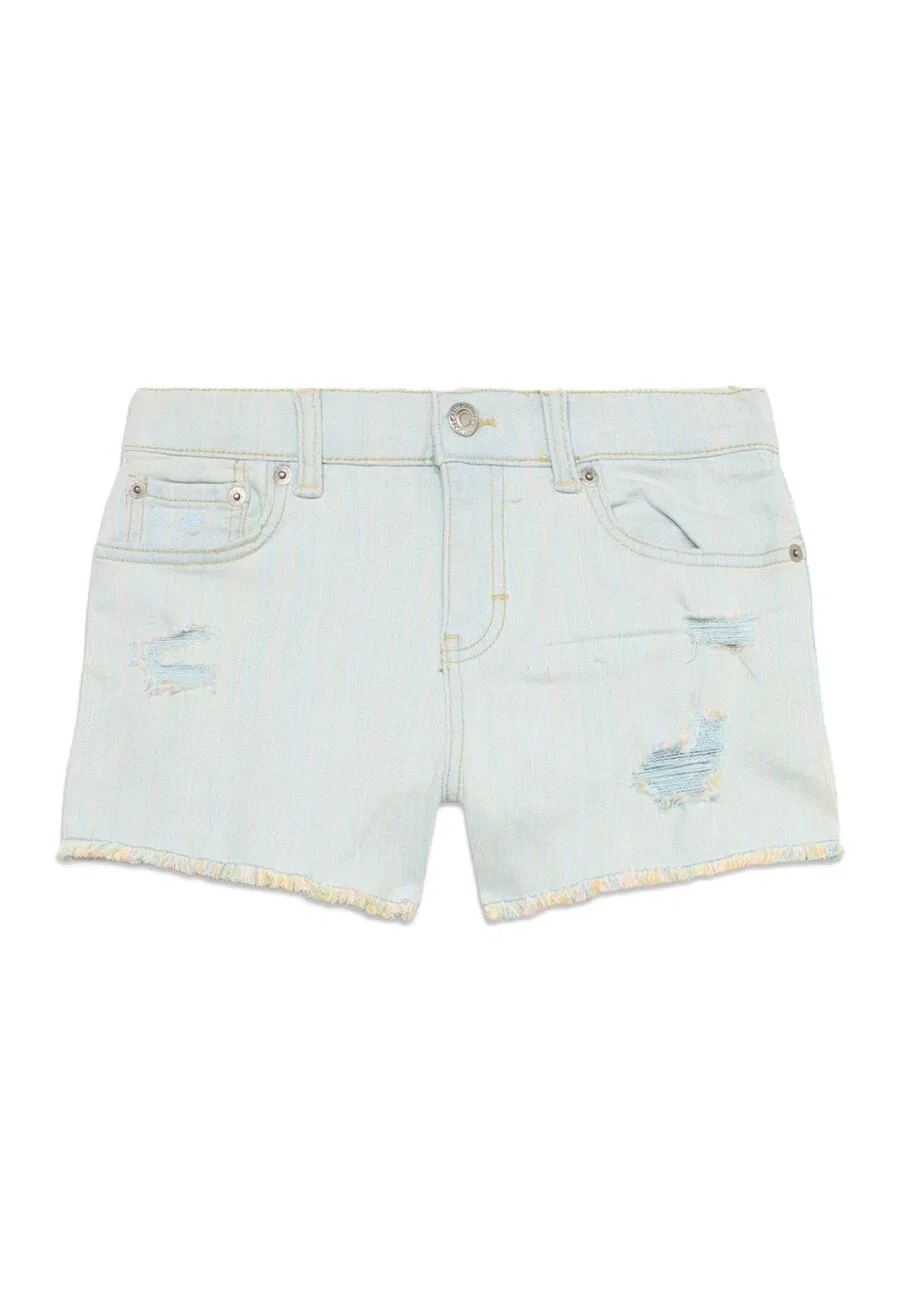 Детские шорты Levi's Kids Regular Jeans 'LVG RAINBOW' светло-голубого цвета