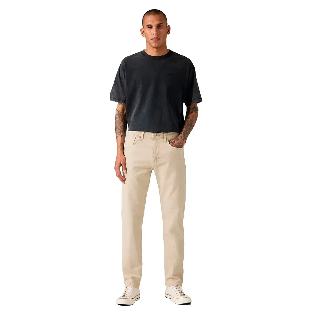 Мужские джинсы с конусным кроем Levi's 502, Beige — фото 4