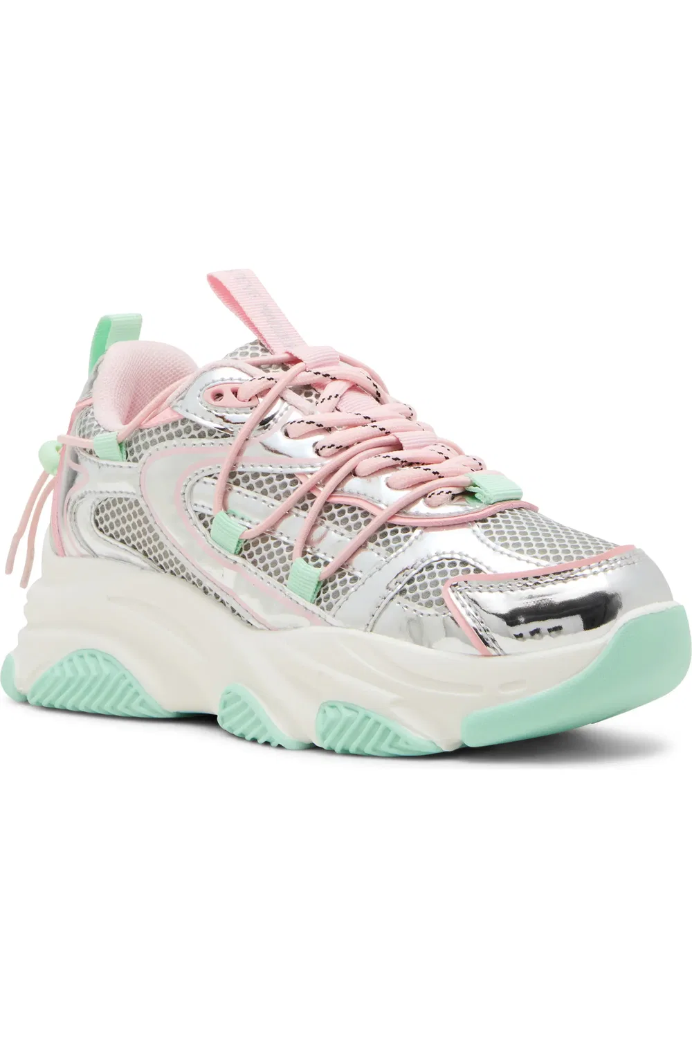 Кроссовки детские на шнуровке Jkey Steve Madden, Mint Multi
